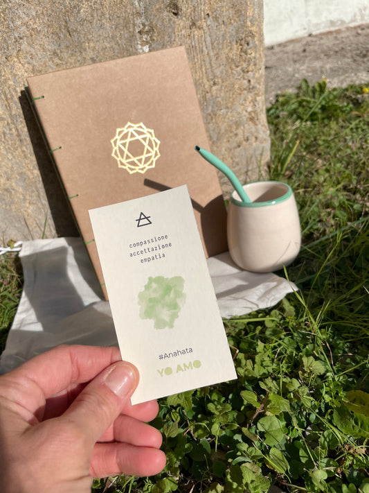 KIT QUADERNO + MATE CHAKRA 💚 CUORE