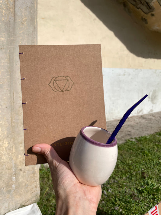 KIT QUADERNO + MATE CHAKRA 💜 TERZO OCCHIO