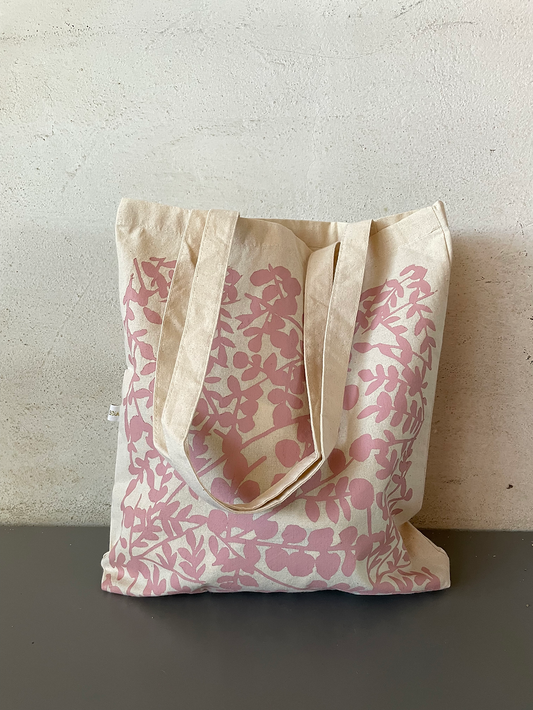 SHOPPER IN COTONE RICICLATO BOTANICA ROSA